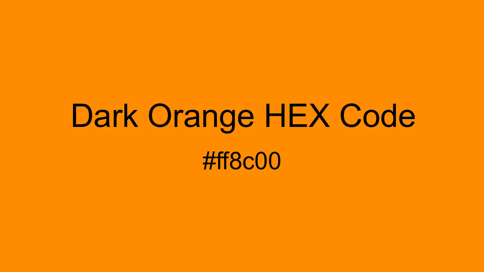 preview image of Dark Orange color and HEX code