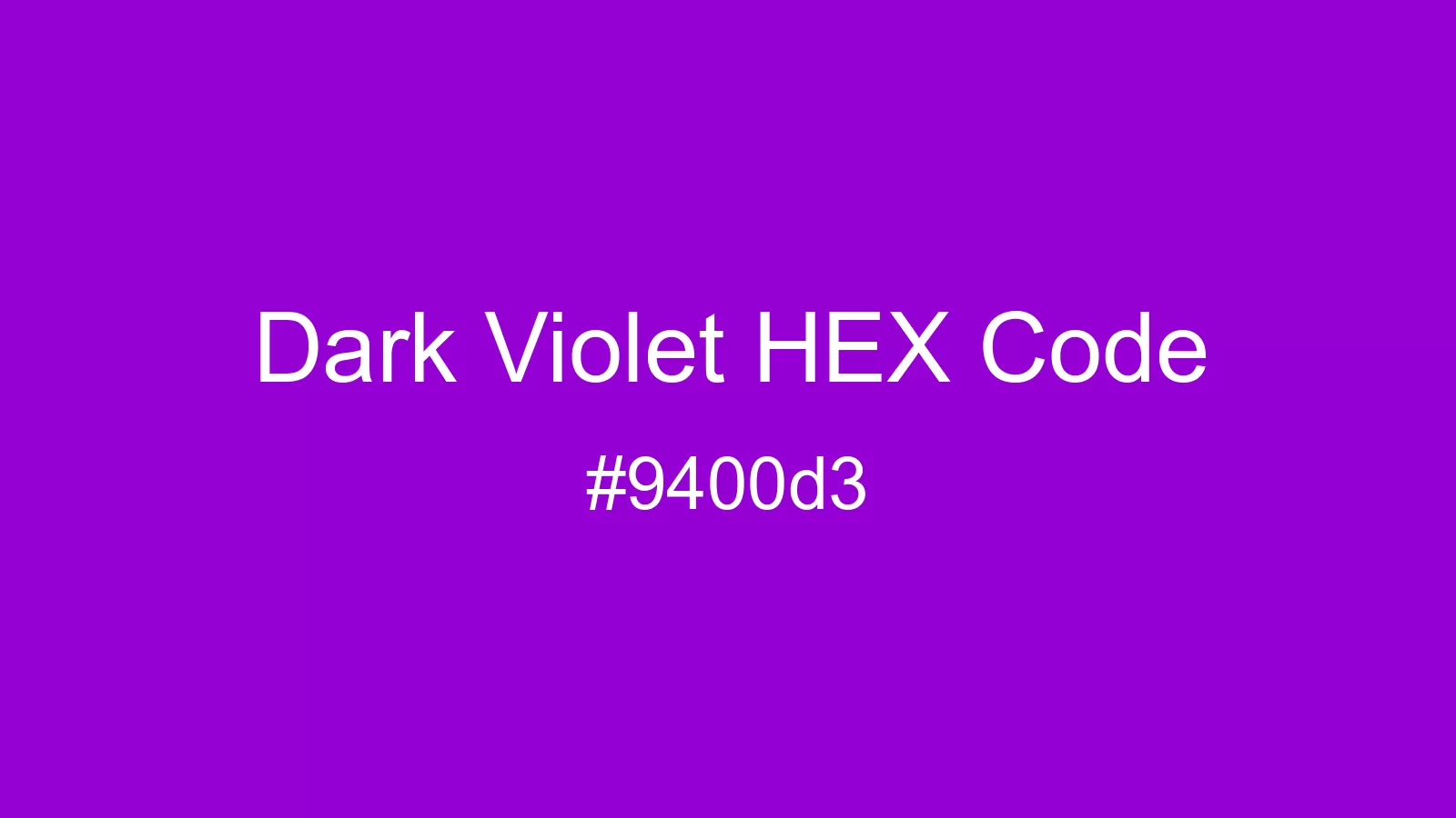 preview image of Dark Violet color and HEX code