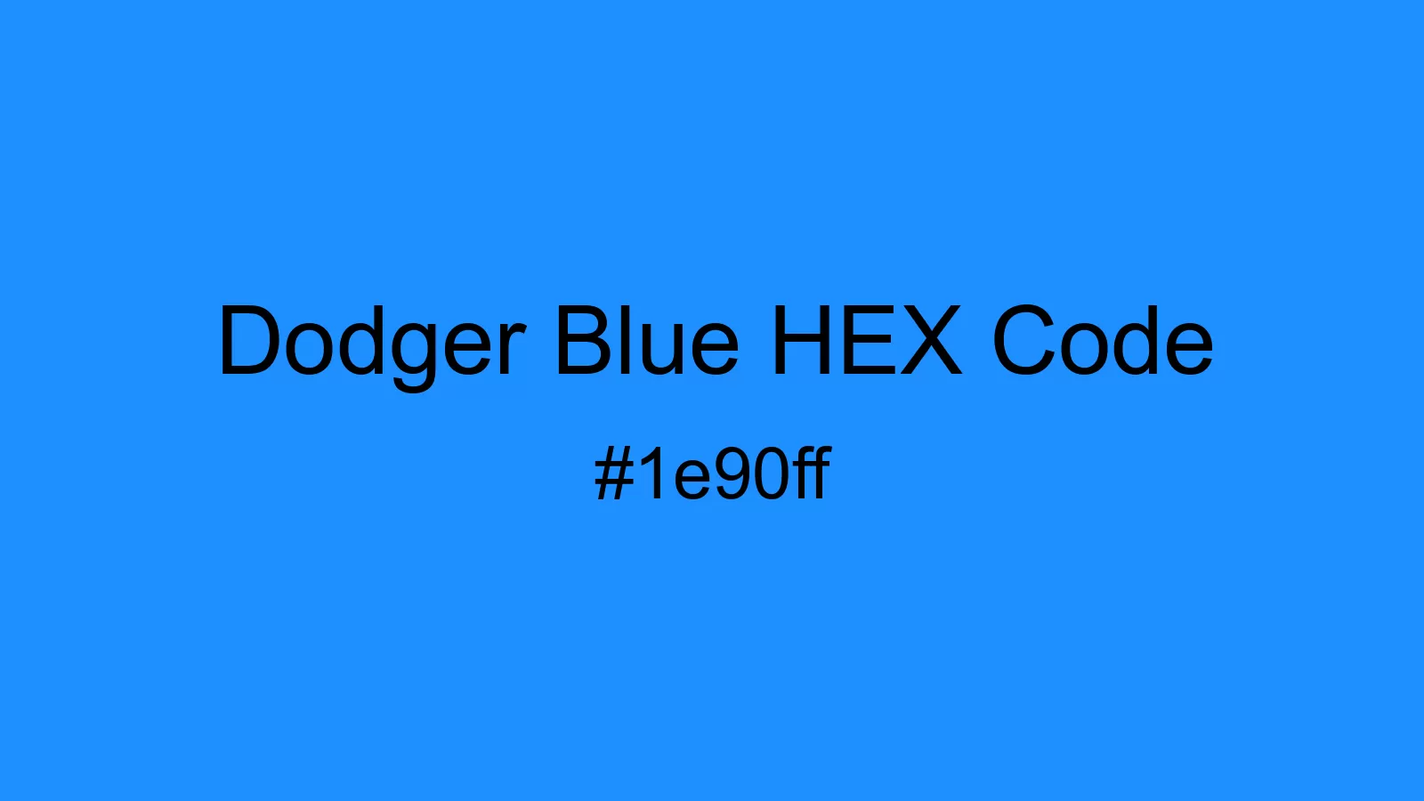preview image of Dodger Blue color and HEX code