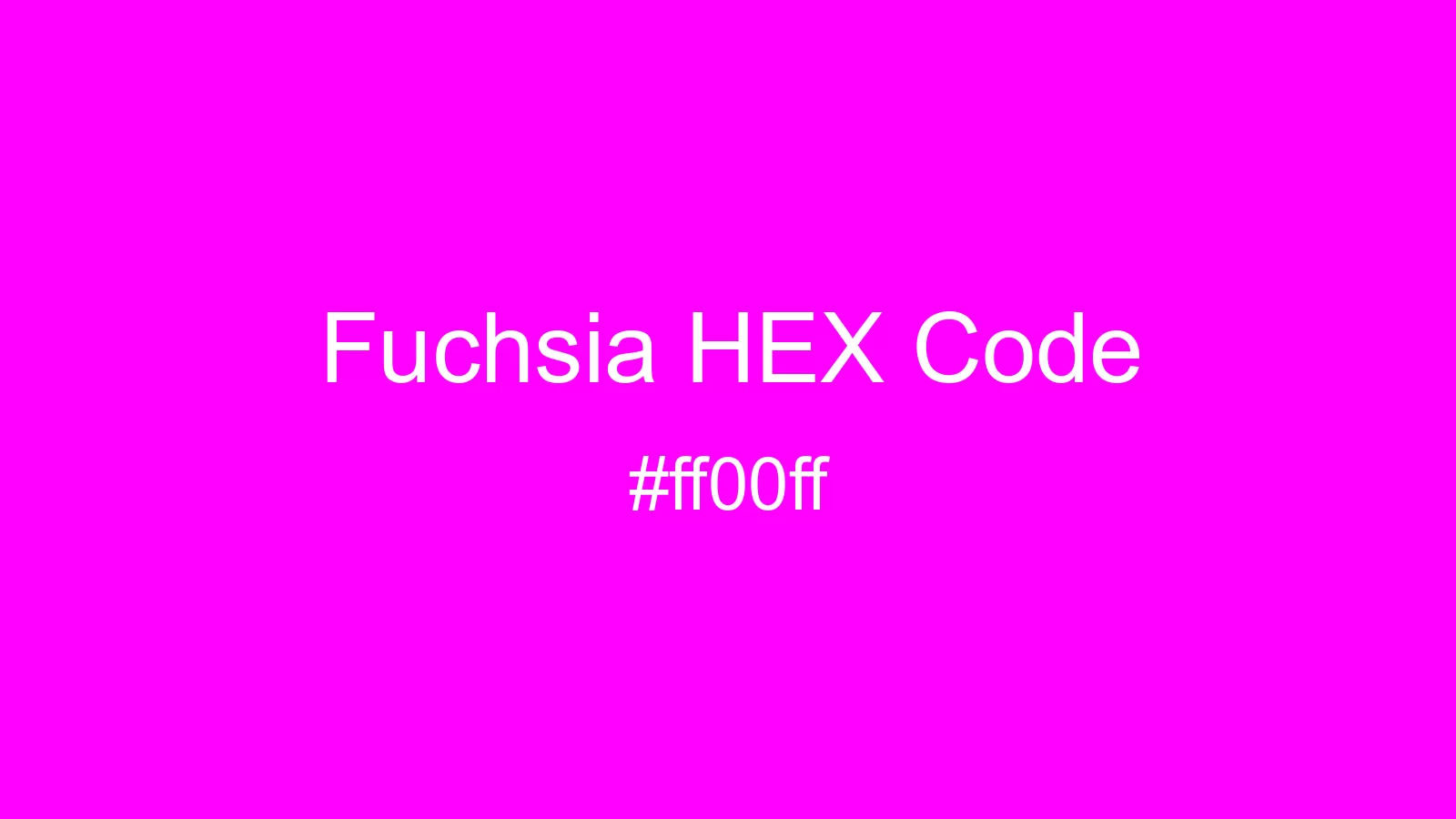 preview image of Fuchsia color and HEX code