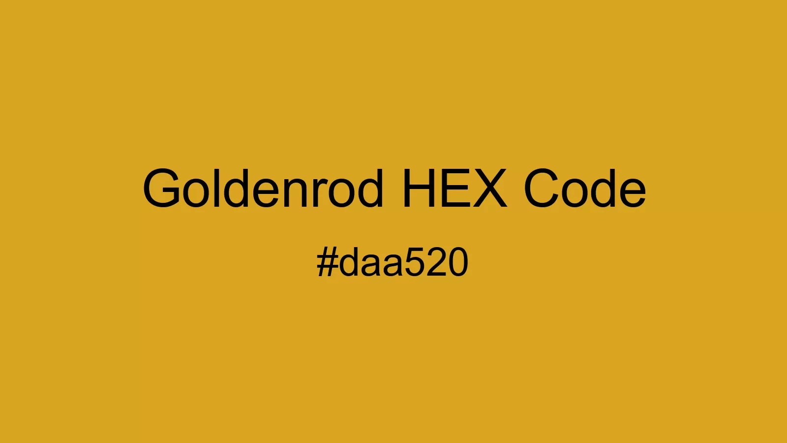 preview image of Goldenrod color and HEX code