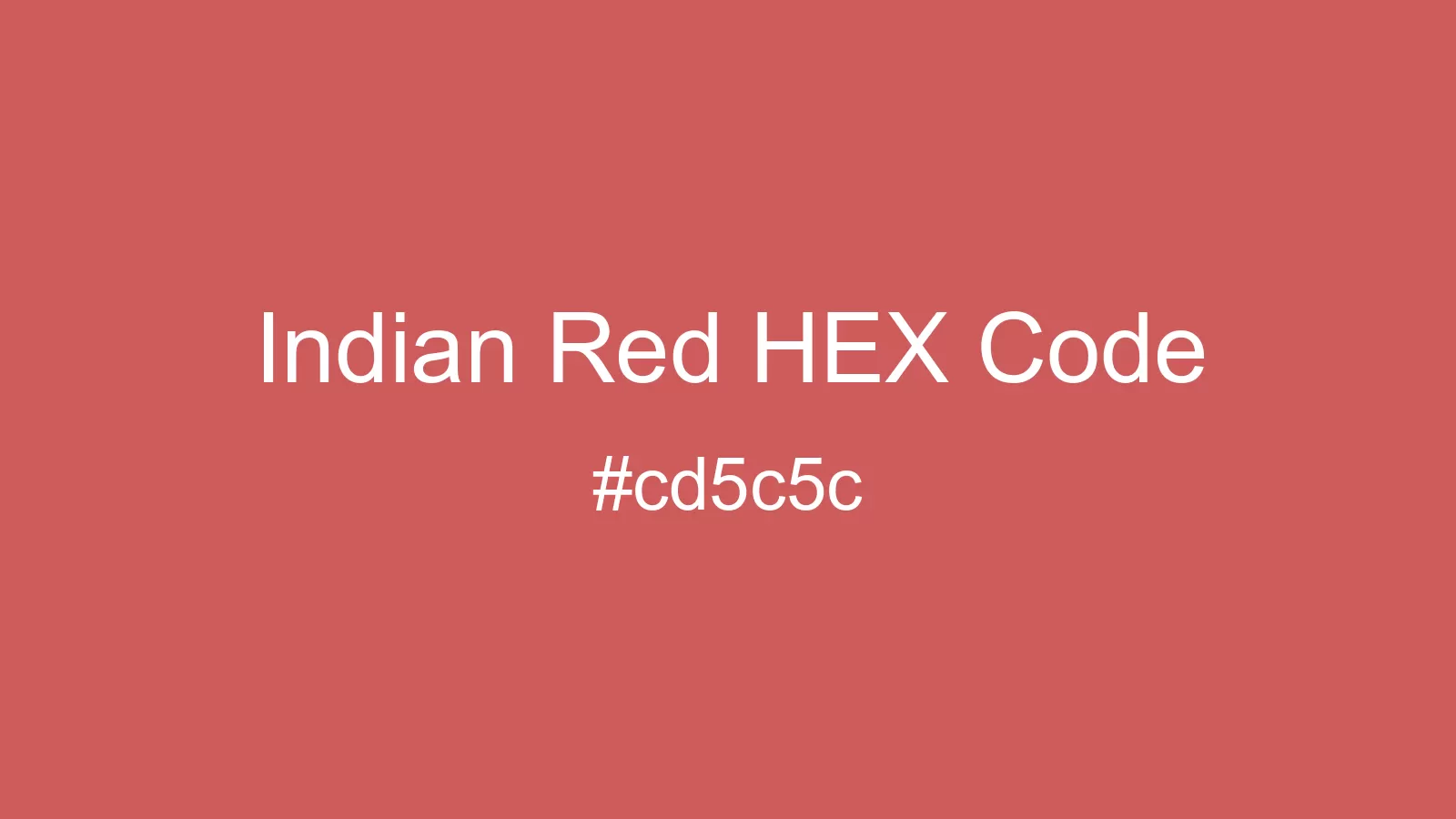 preview image of Indian Red color and HEX code