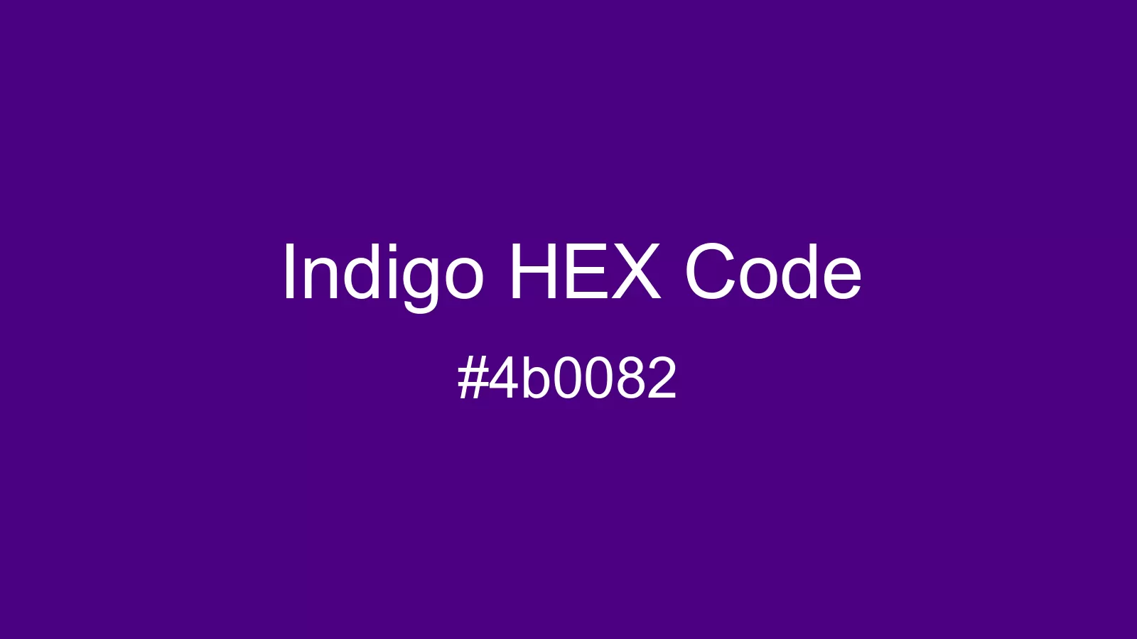 preview image of Indigo color and HEX code