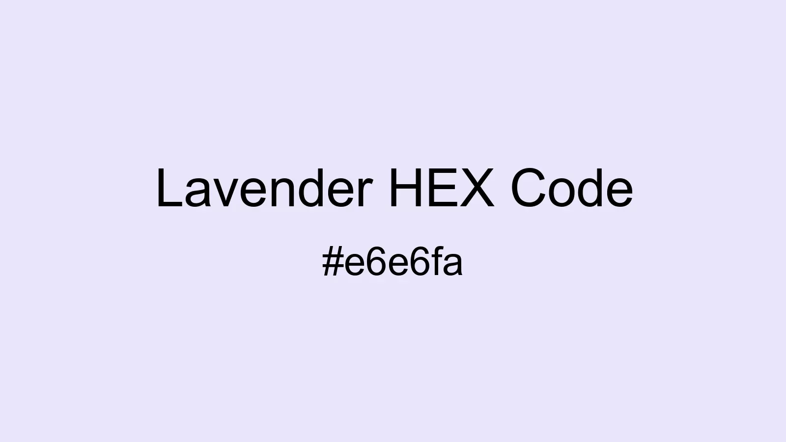 preview image of Lavender color and HEX code