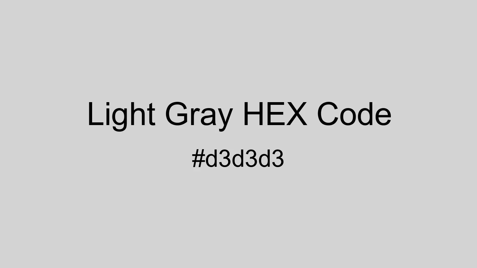 preview image of Light Gray color and HEX code