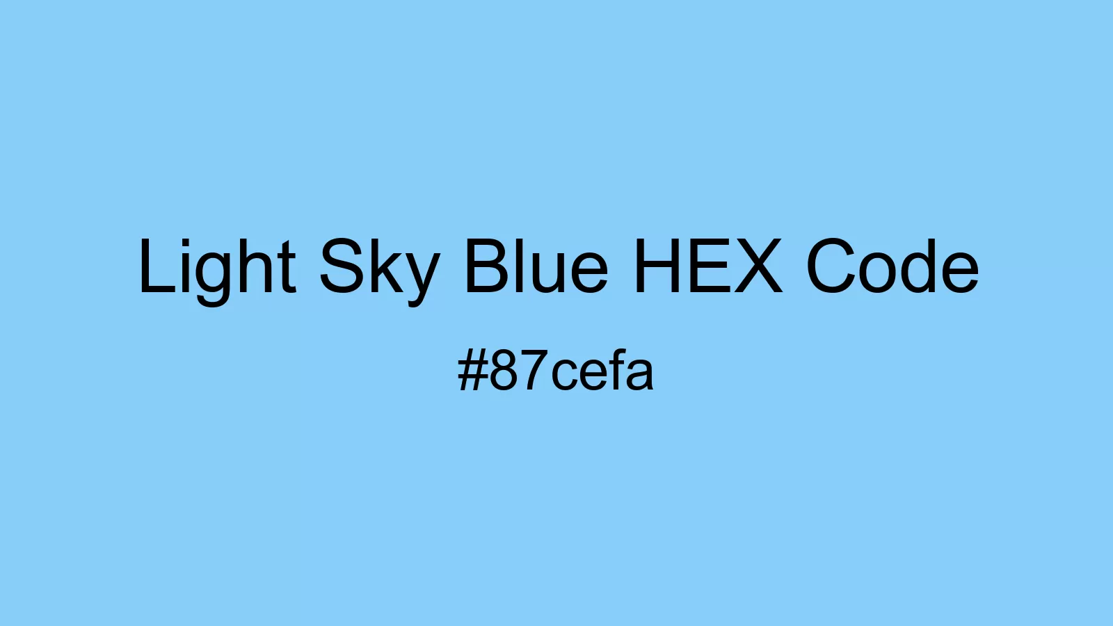preview image of Light Sky Blue color and HEX code
