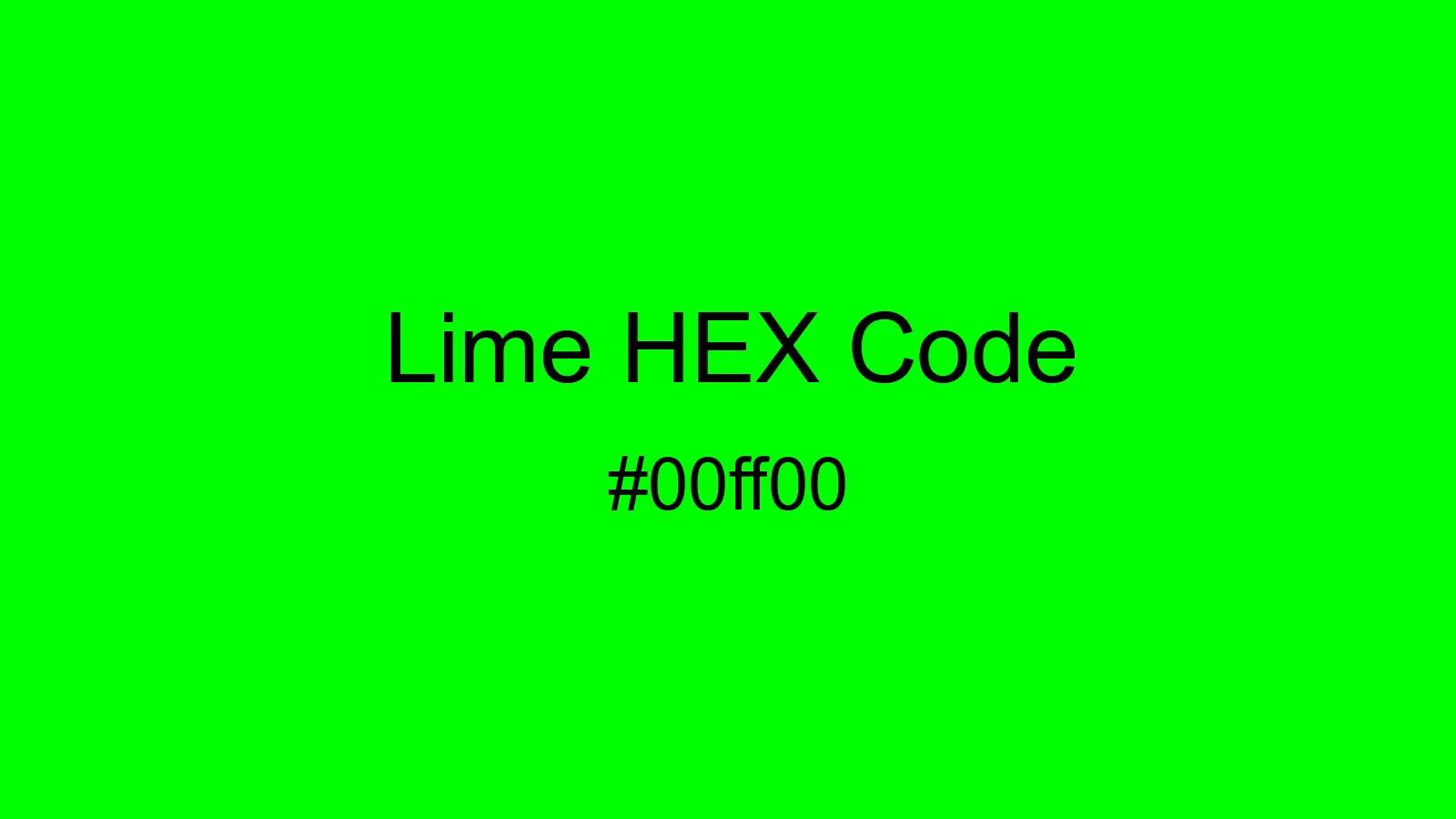 preview image of Lime color and HEX code