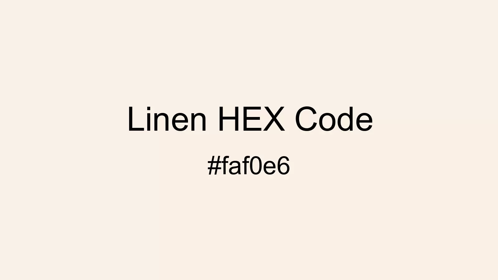 preview image of Linen color and HEX code