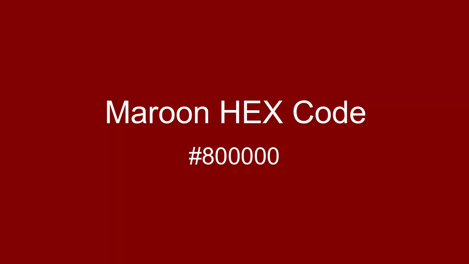 preview image of Maroon color and HEX code