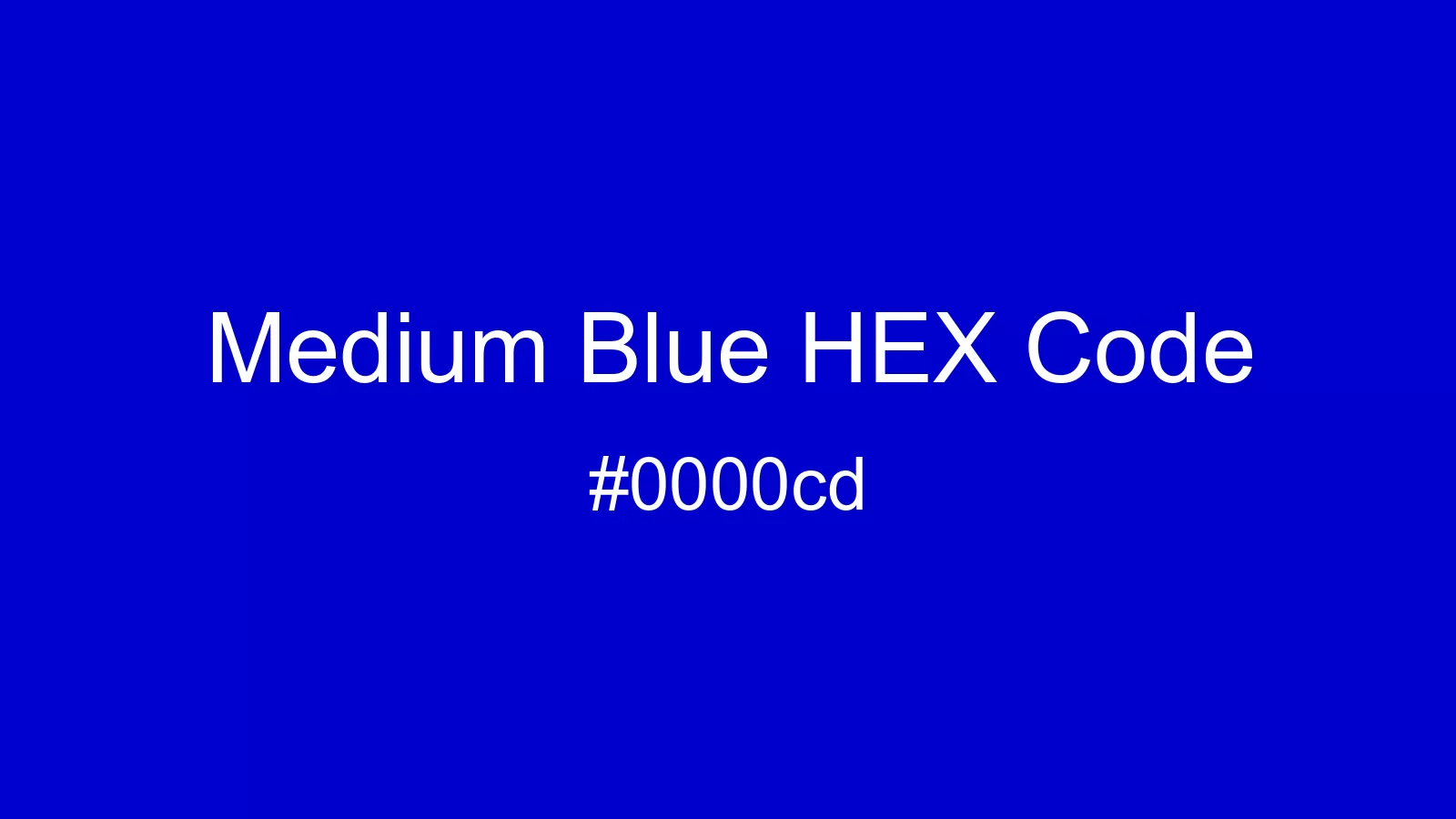 preview image of Medium Blue color and HEX code