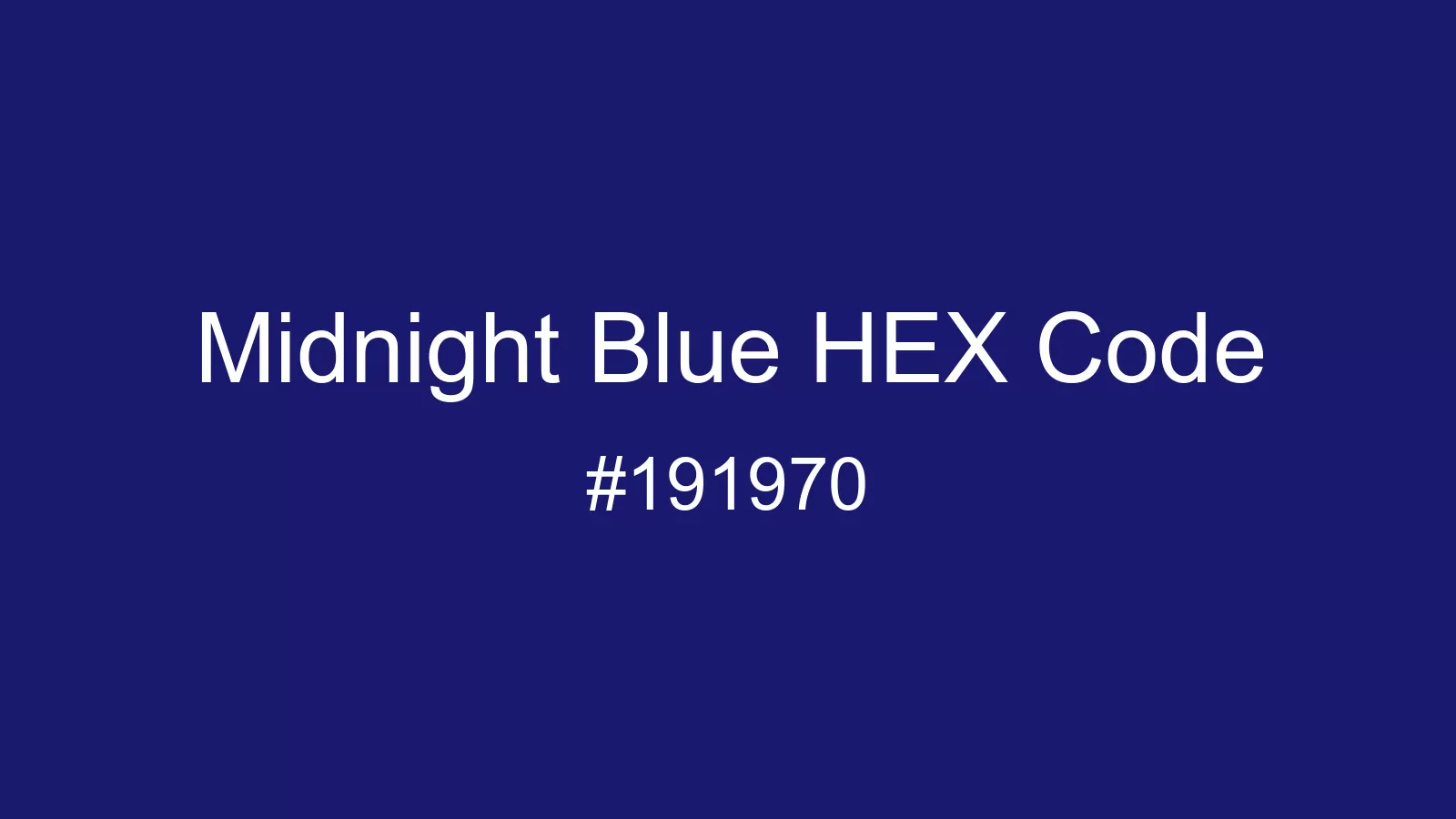 preview image of Midnight Blue color and HEX code