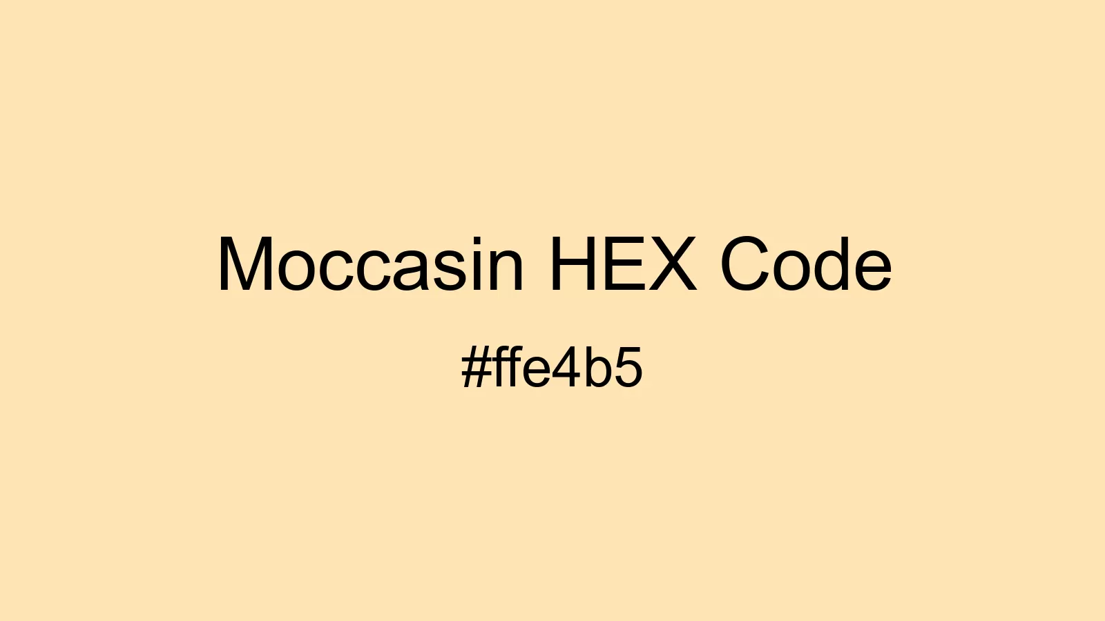 preview image of Moccasin color and HEX code