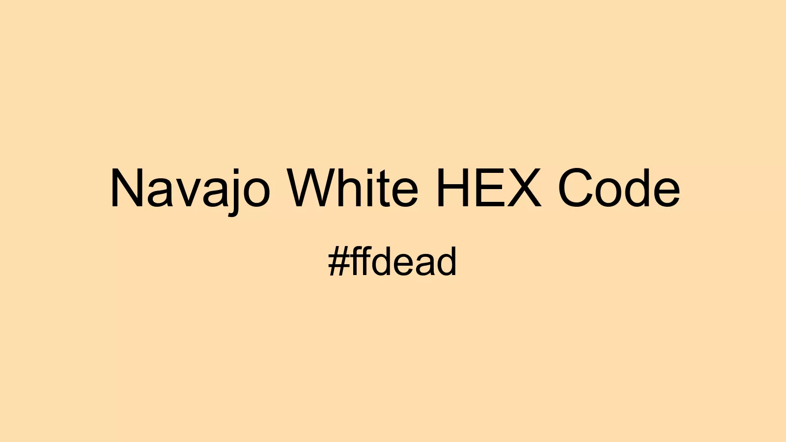 preview image of Navajo White color and HEX code