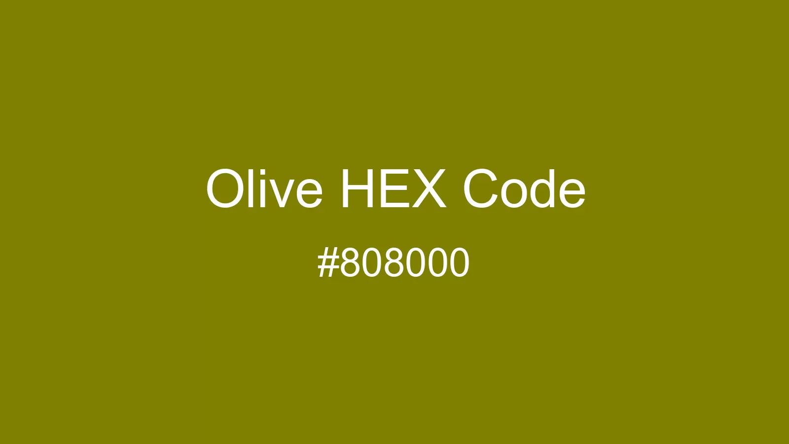 preview image of Olive color and HEX code