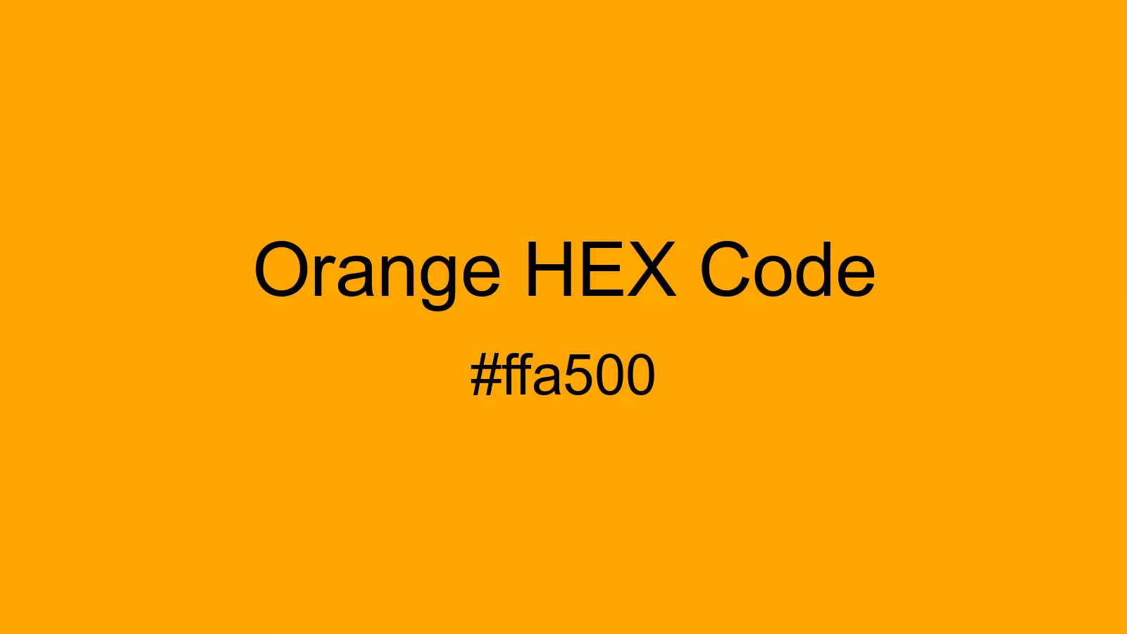 preview image of Orange color and HEX code