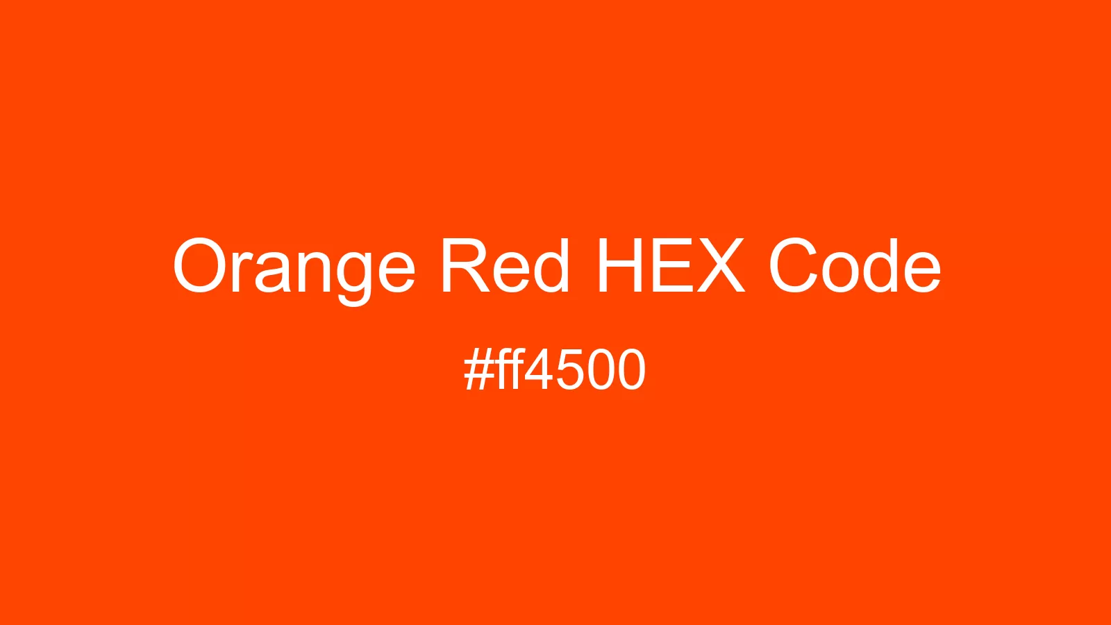 preview image of Orange Red color and HEX code