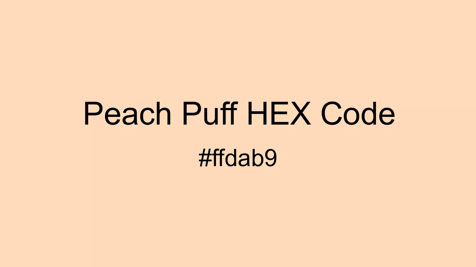 preview image of Peach Puff color and HEX code