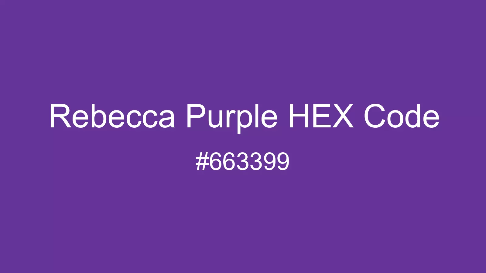 preview image of Rebecca Purple color and HEX code