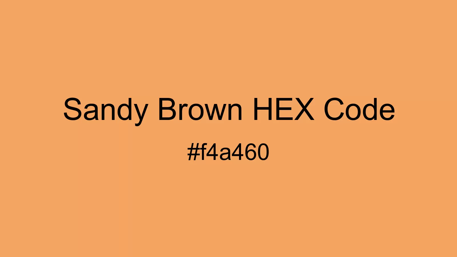 preview image of Sandy Brown color and HEX code