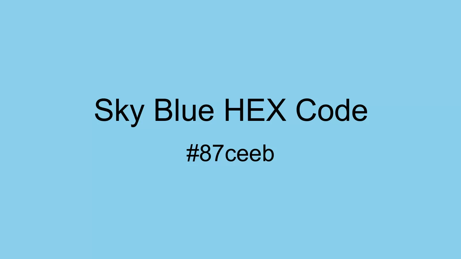 preview image of Sky Blue color and HEX code