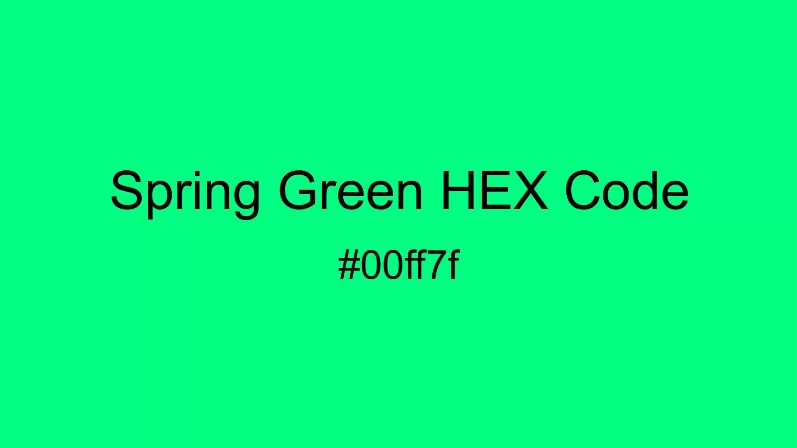 preview image of Spring Green color and HEX code