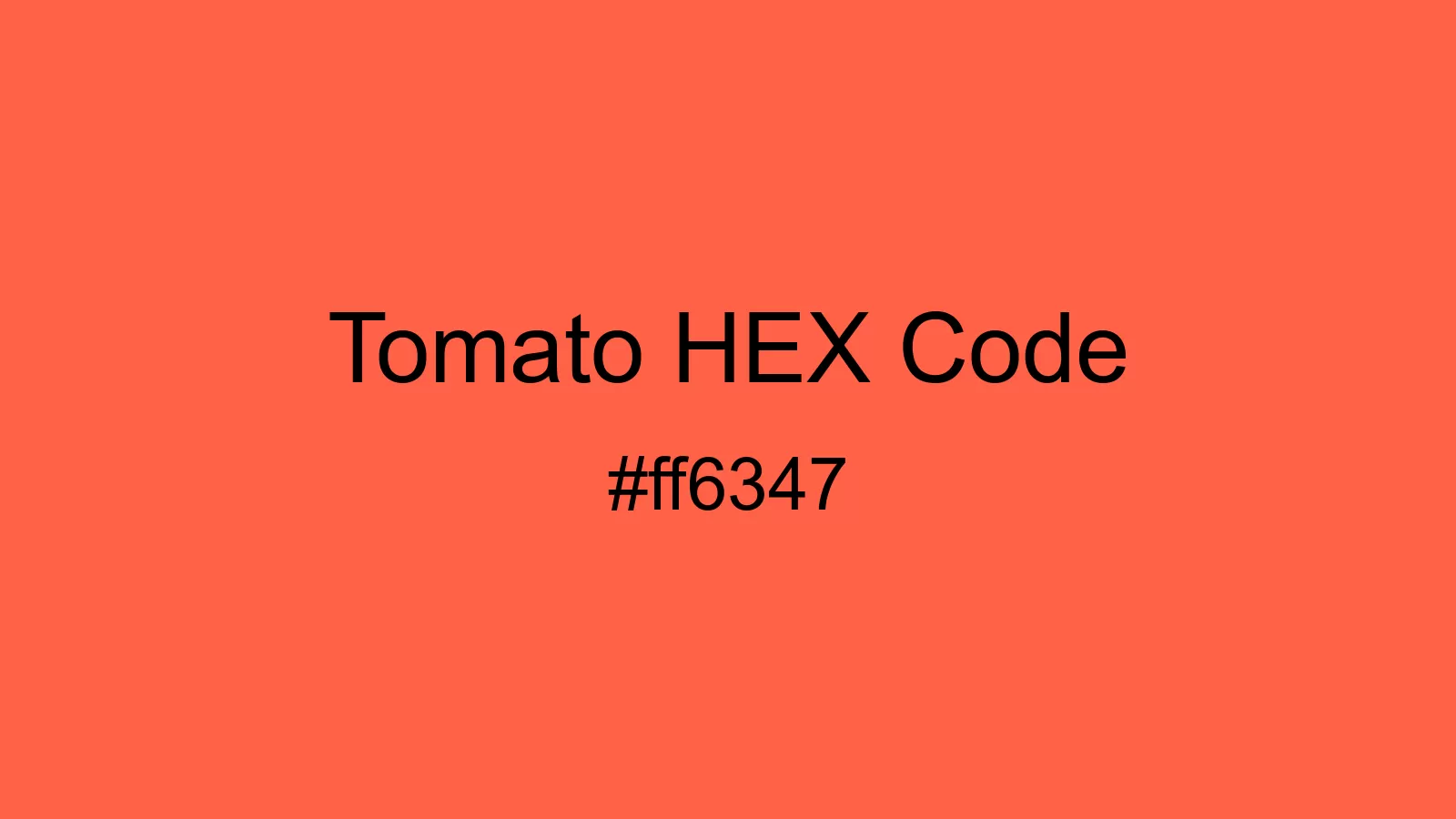 preview image of Tomato color and HEX code