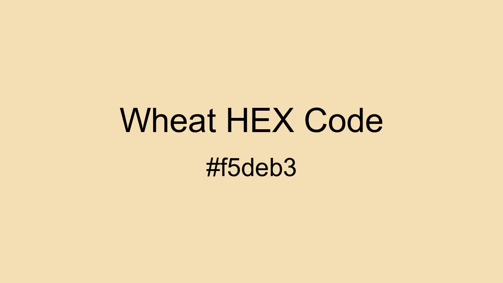 preview image of Wheat color and HEX code