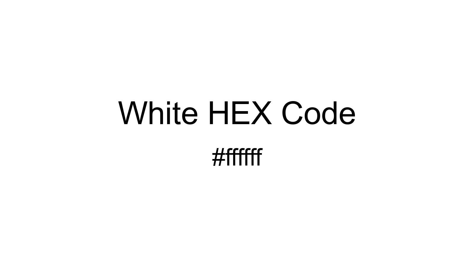 preview image of White color and HEX code