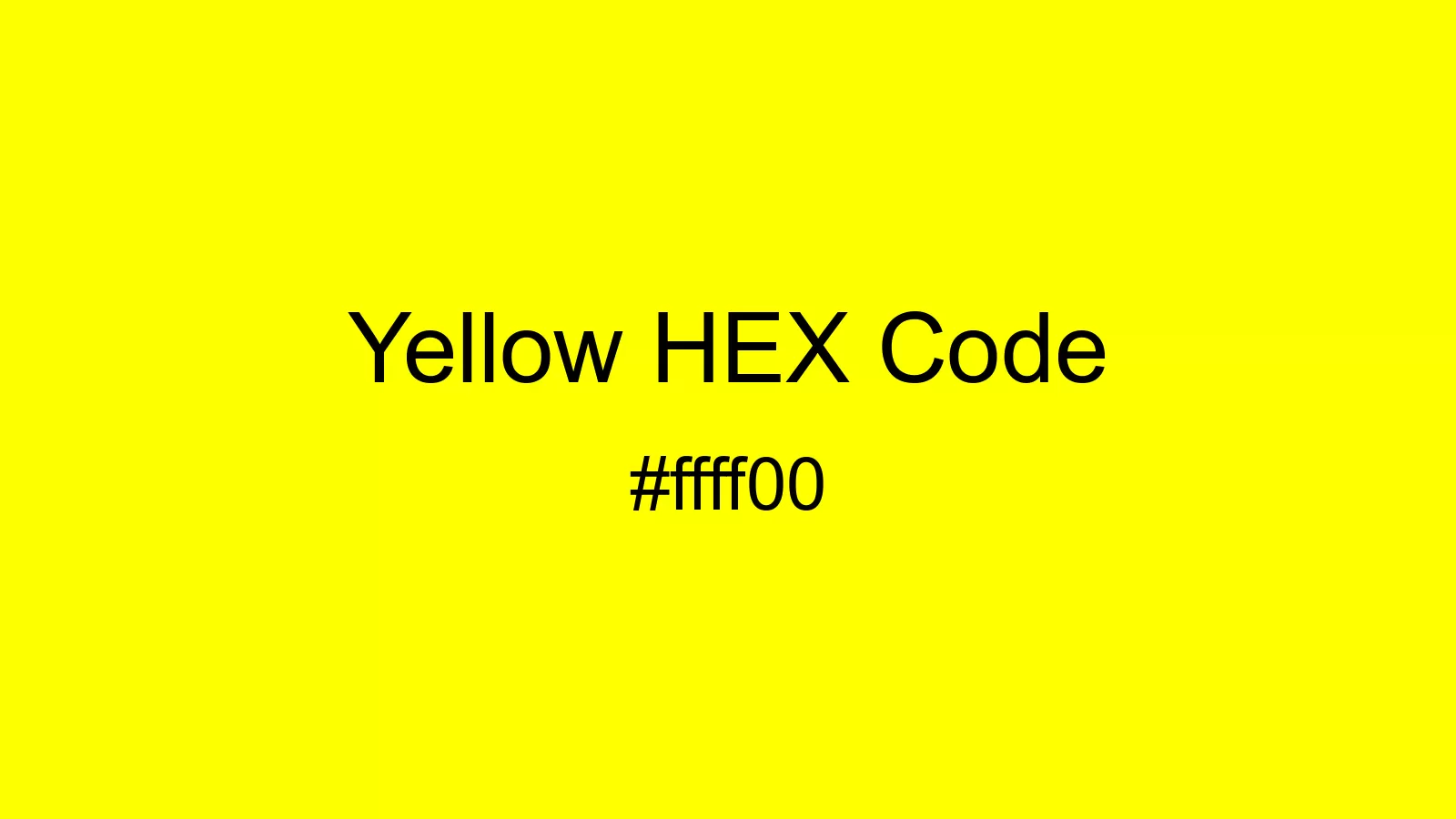 preview image of Yellow color and HEX code
