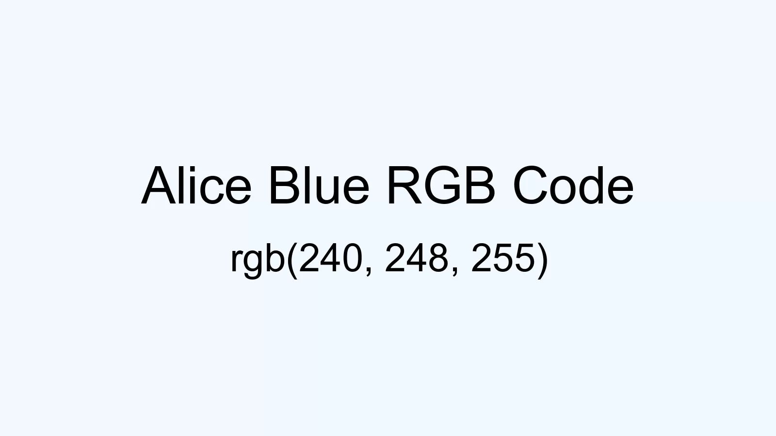 preview image of Alice Blue color and RGB code