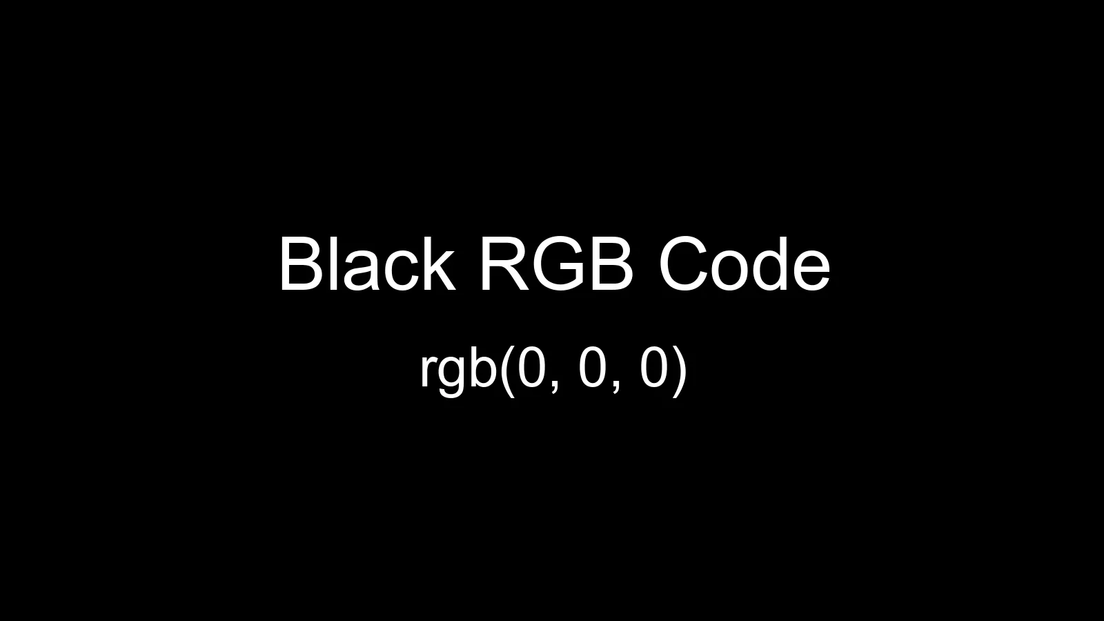 preview image of Black color and RGB code