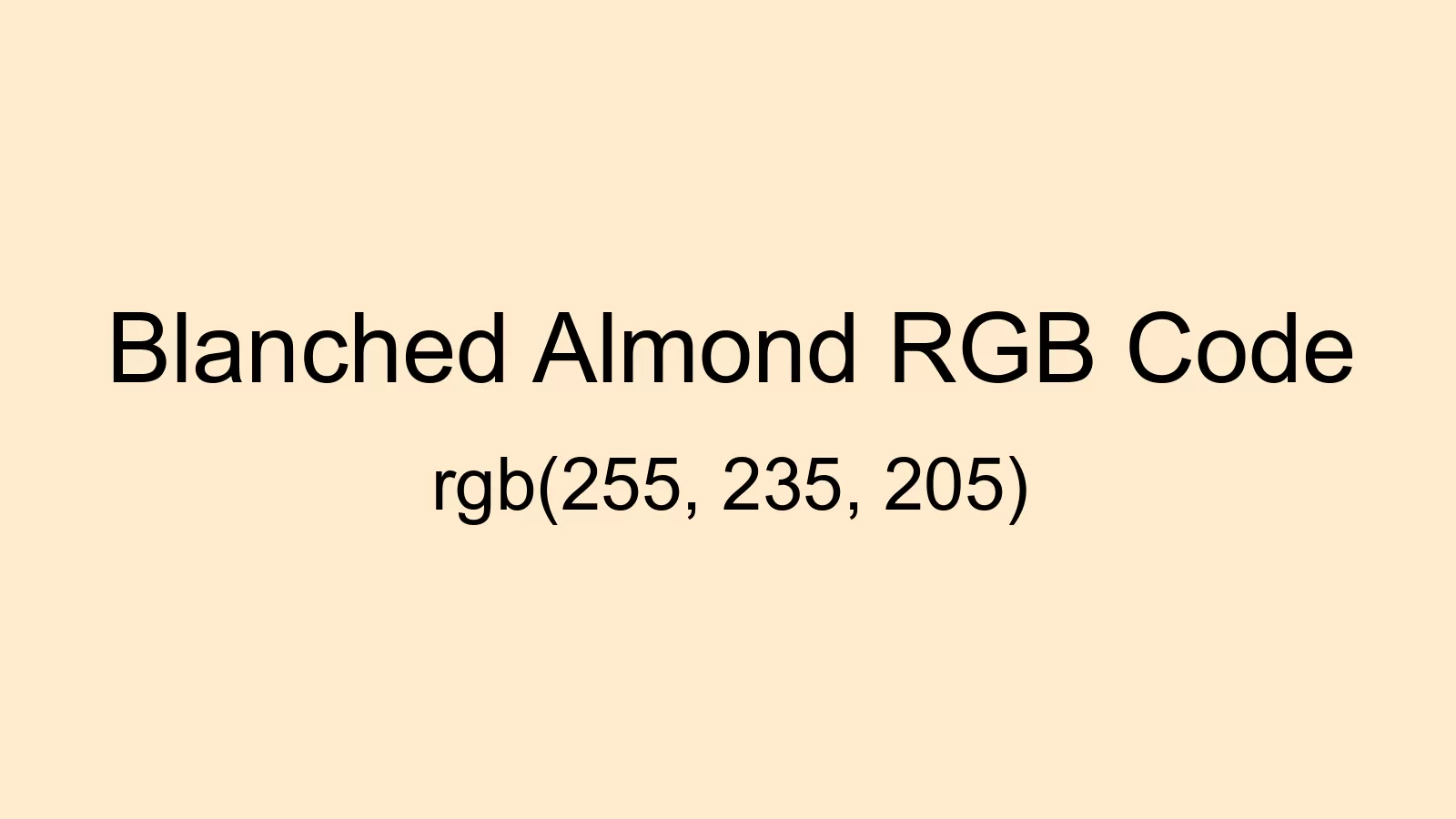 preview image of Blanched Almond color and RGB code