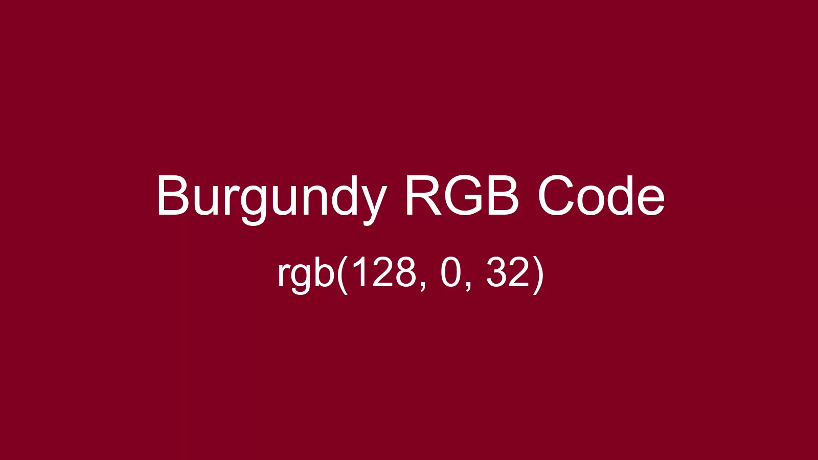 Burgundy Color, Hex and RGB values | CSSColors.com