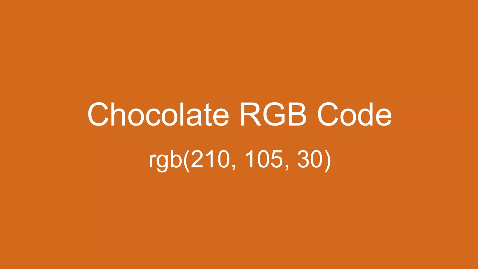 preview image of Chocolate color and RGB code
