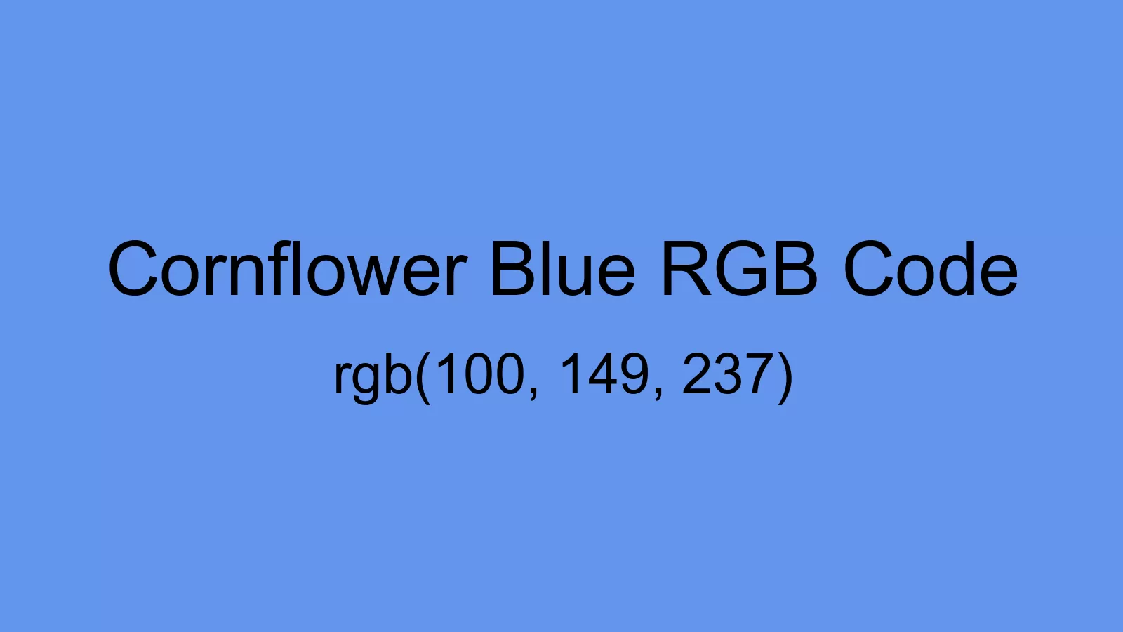 preview image of Cornflower Blue color and RGB code