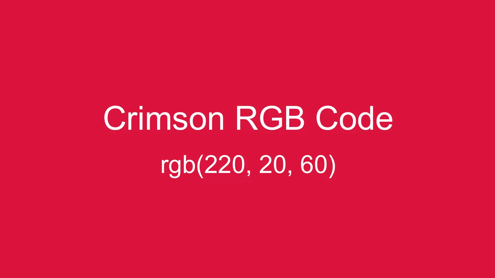preview image of Crimson color and RGB code
