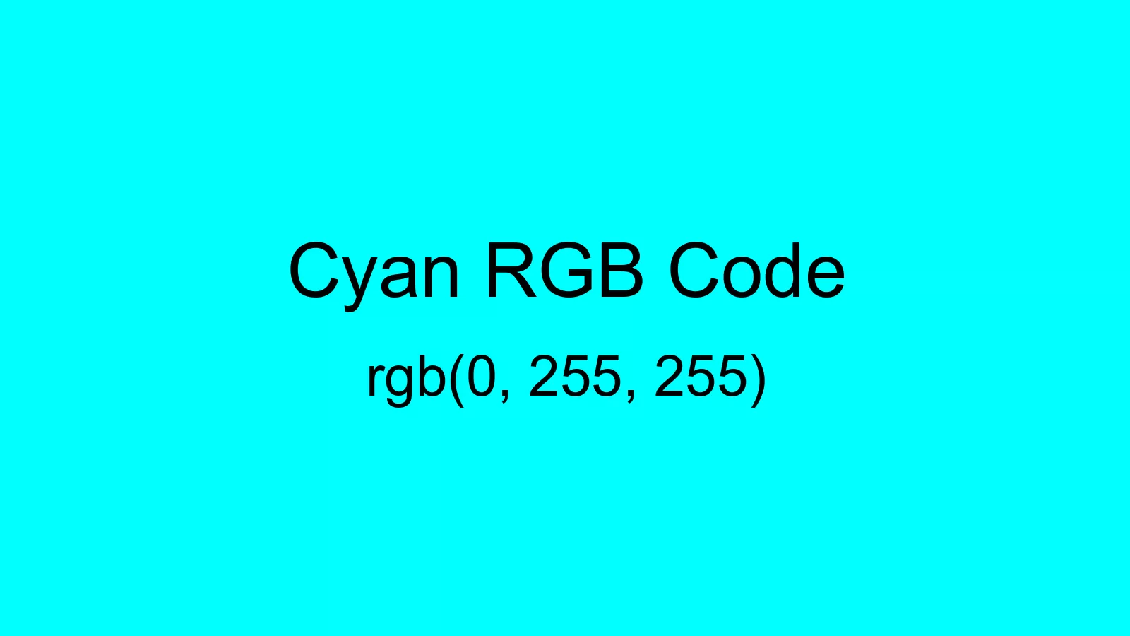 preview image of Cyan color and RGB code