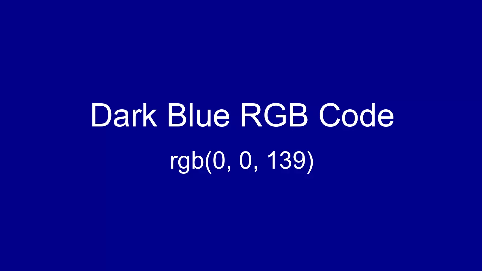preview image of Dark Blue color and RGB code