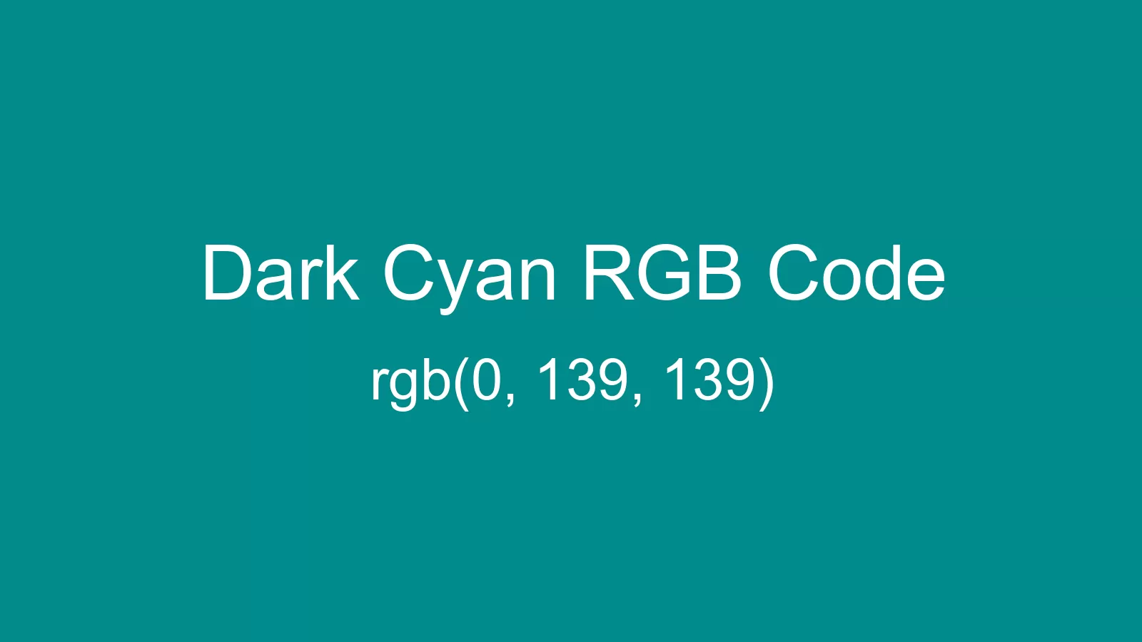 preview image of Dark Cyan color and RGB code
