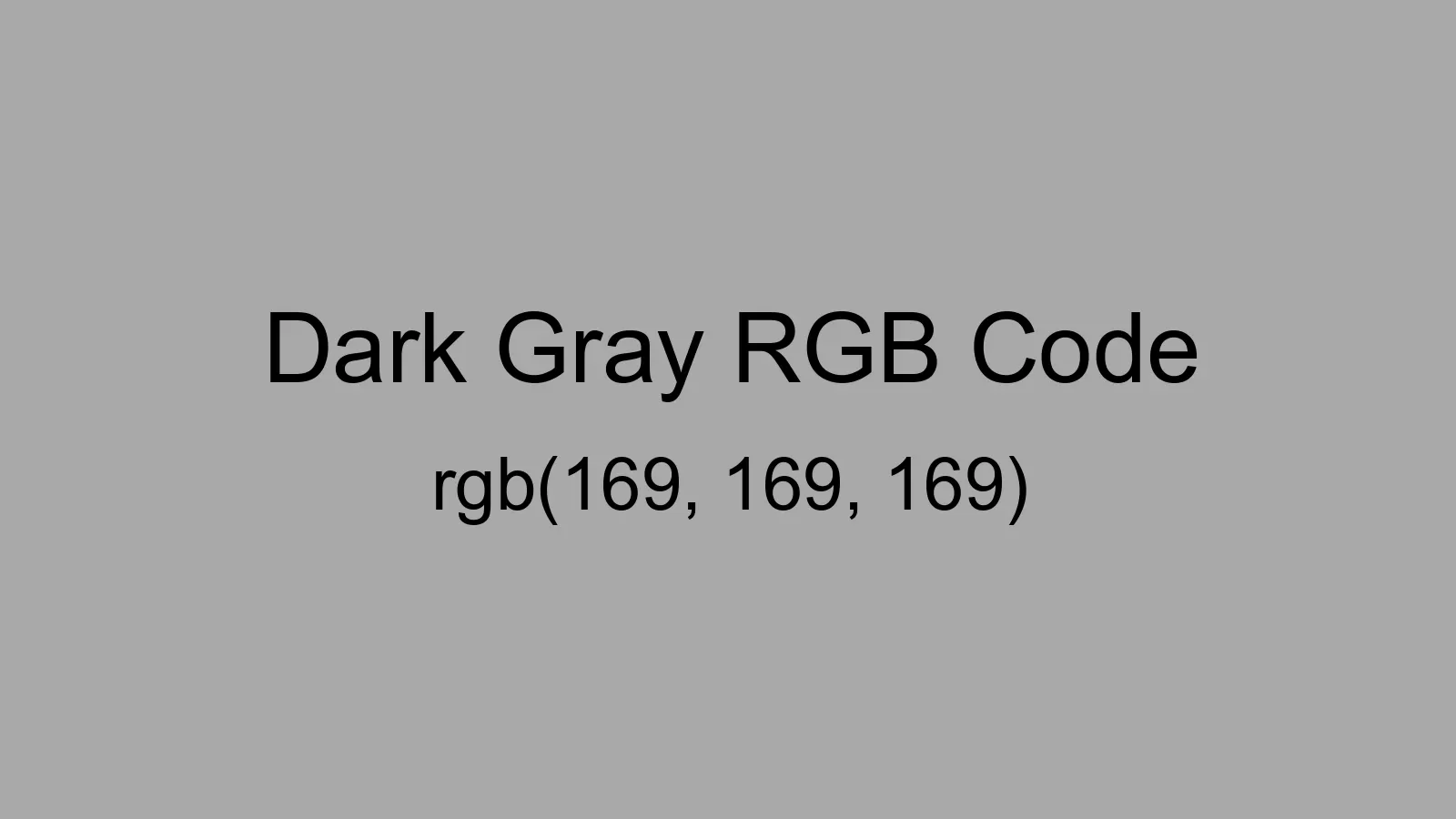 preview image of Dark Gray color and RGB code