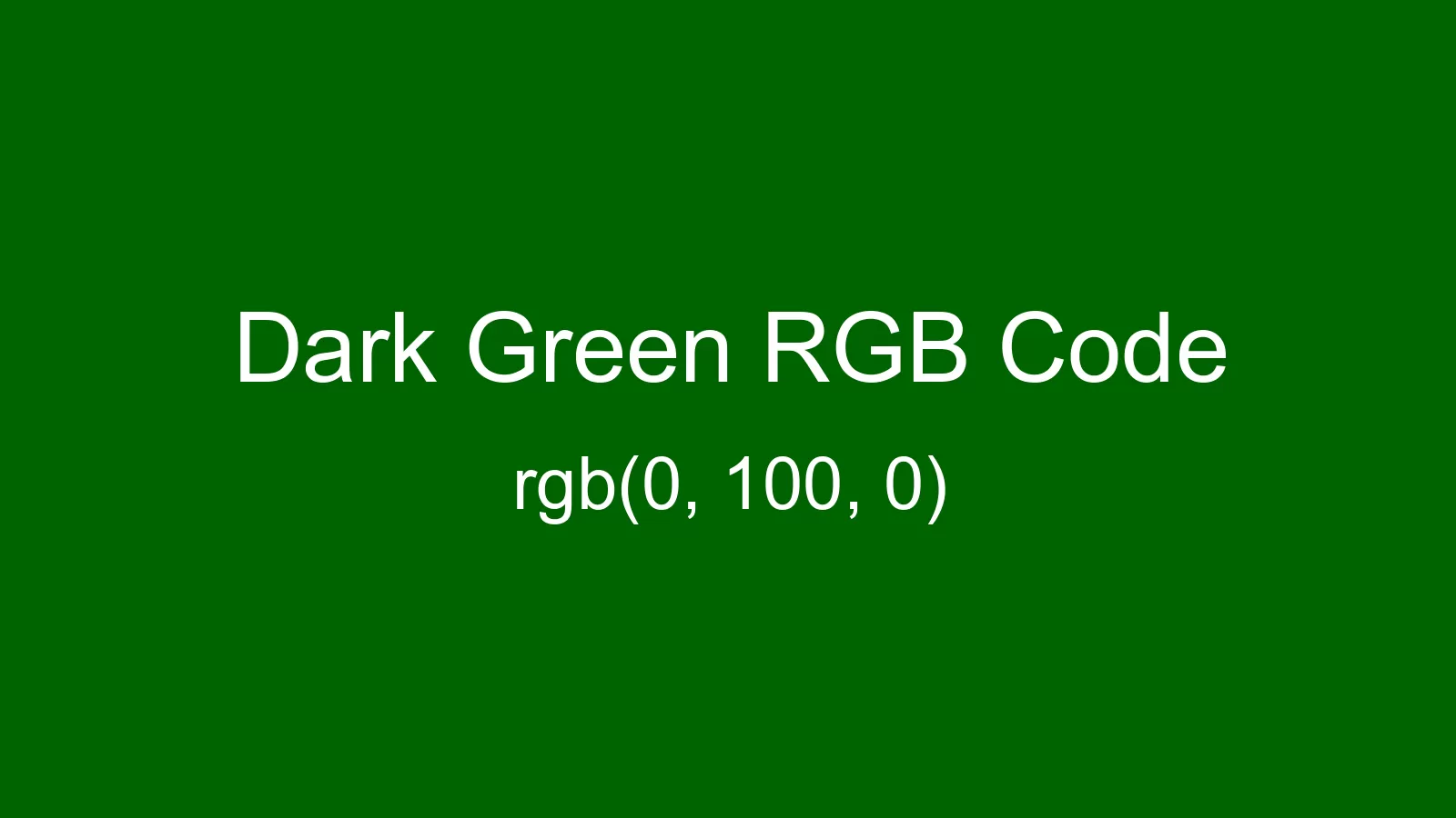 preview image of Dark Green color and RGB code