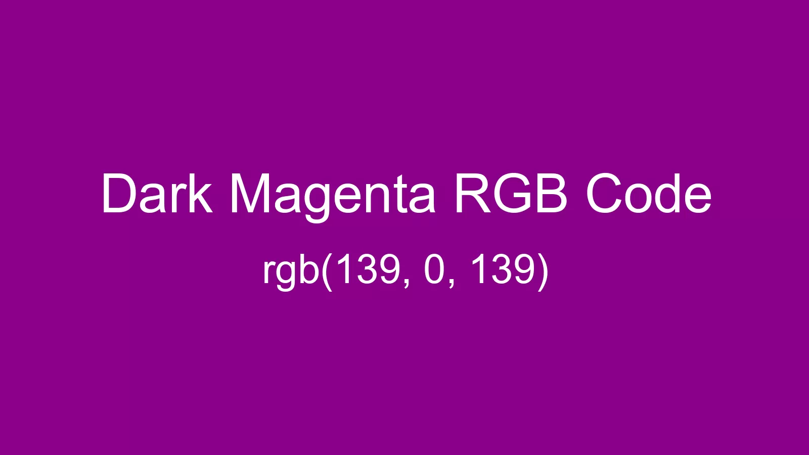 preview image of Dark Magenta color and RGB code