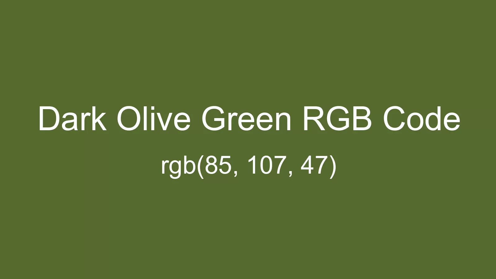 preview image of Dark Olive Green color and RGB code