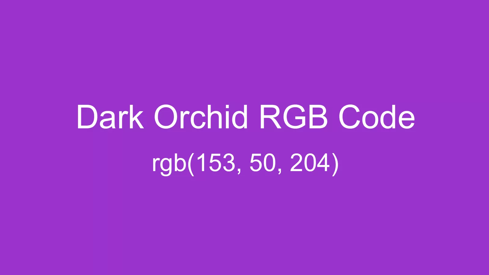 preview image of Dark Orchid color and RGB code