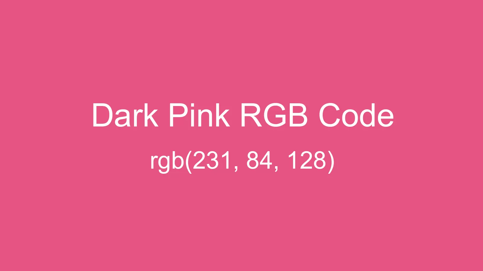 Dark Pink Color, Hex and RGB values | CSSColors.com