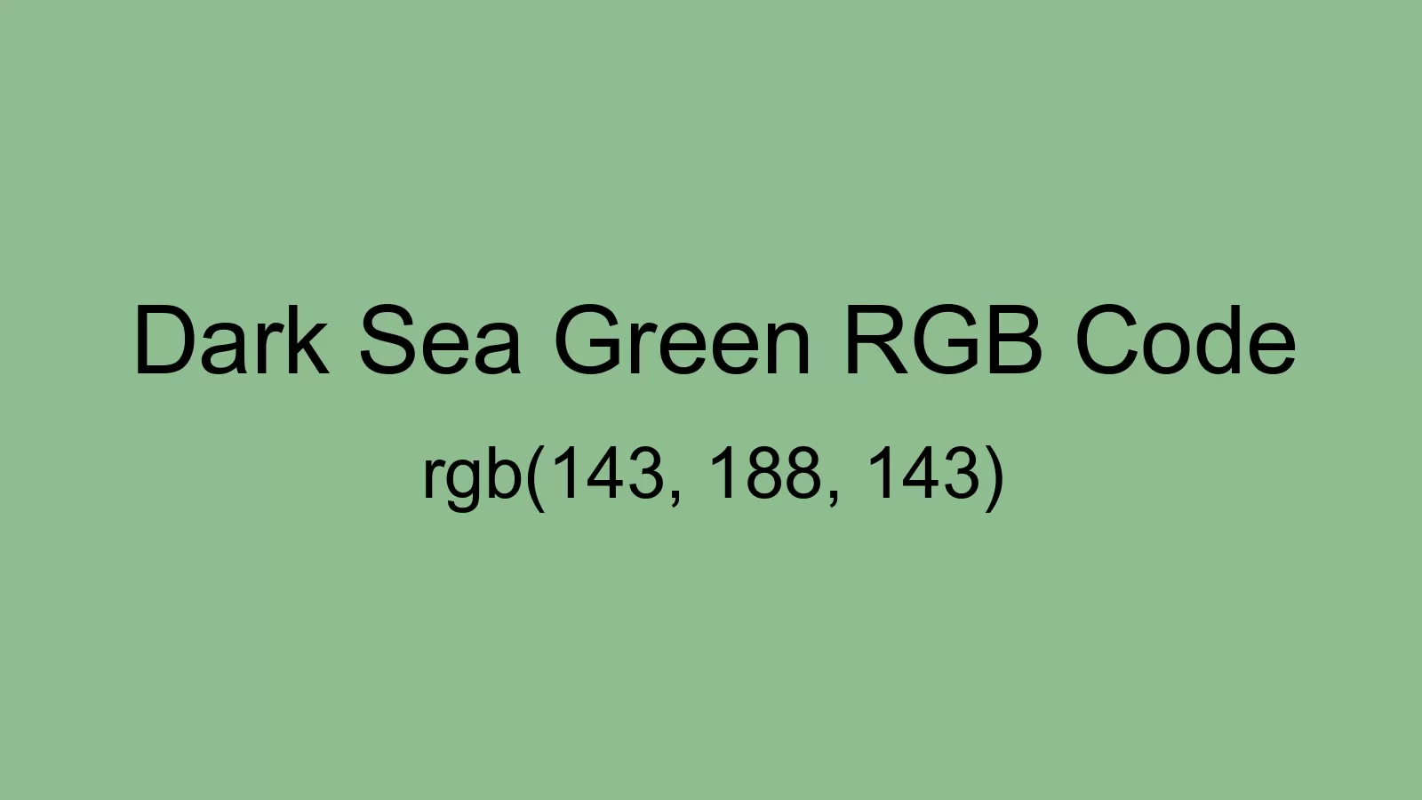 preview image of Dark Sea Green color and RGB code