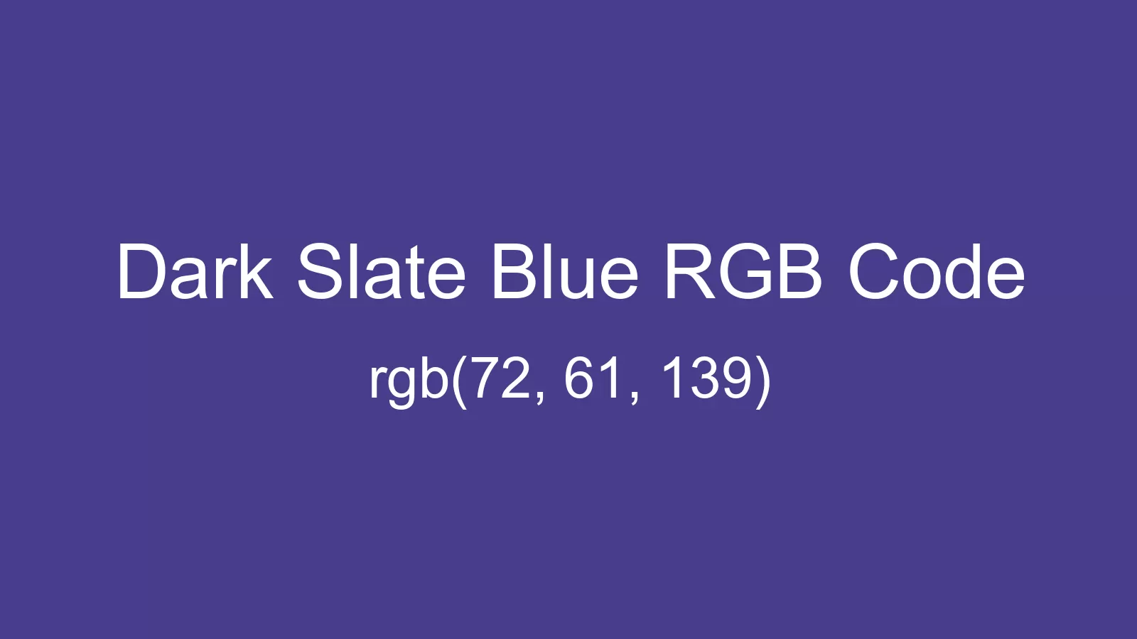 preview image of Dark Slate Blue color and RGB code