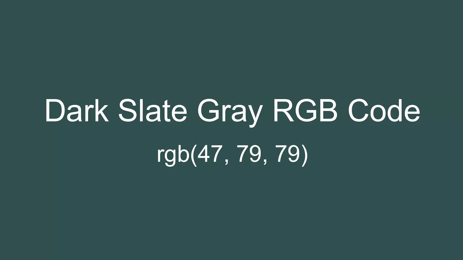 preview image of Dark Slate Gray color and RGB code