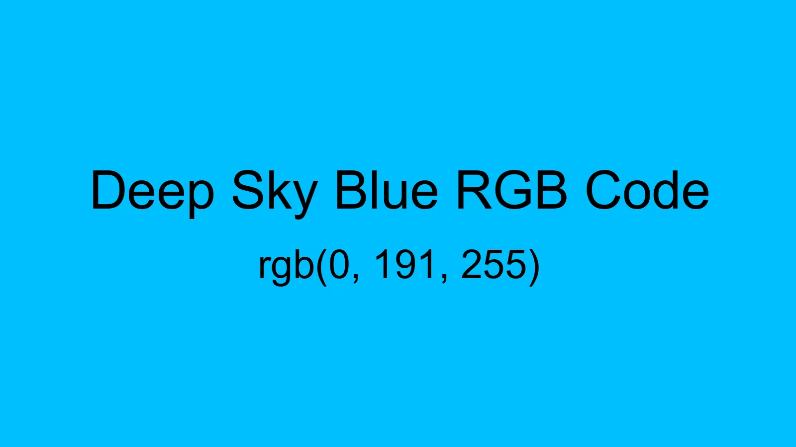 preview image of Deep Sky Blue color and RGB code