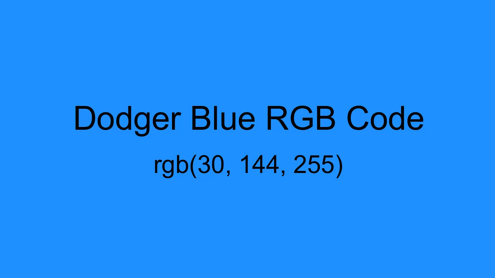 preview image of Dodger Blue color and RGB code
